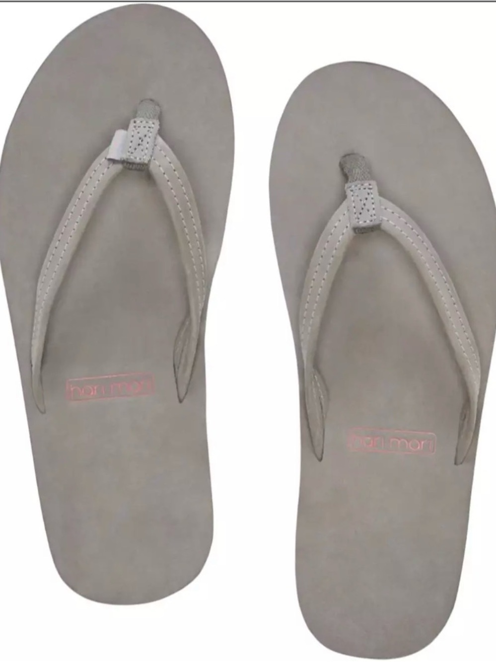 Women's Light Taupe Flip Flop Sandals - Comfortable Everyday Wear